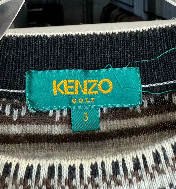 Kenzo KENZO Colorful Wool Pullover Sweater for Women 0089 Size ONE SIZE - 3 Thumbnail