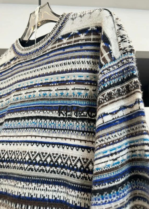 Kenzo KENZO Colorful Wool Pullover Sweater for Women 0089 Size ONE SIZE - 5 Thumbnail