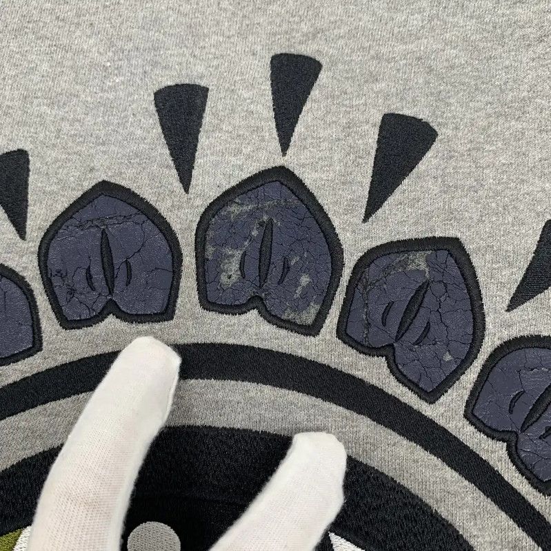 Kenzo KENZO Gray Cotton Women's Sweatshirt 0089 Size S / US 4 / IT 40 - 7 Thumbnail