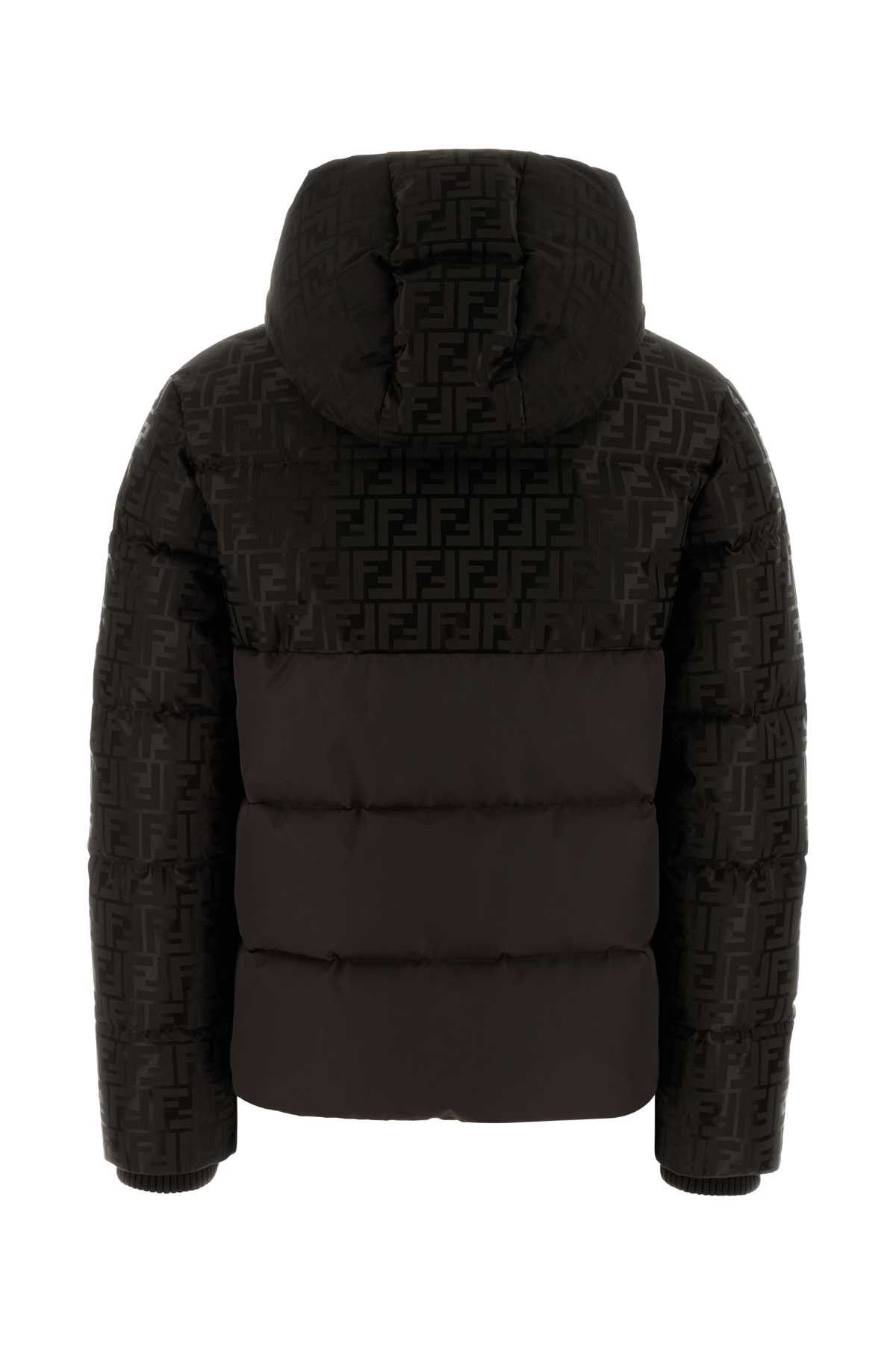 Fendi Dark Brown Cotton Blend Down Jacket Size S / US 4 / IT 40 - 2 Thumbnail