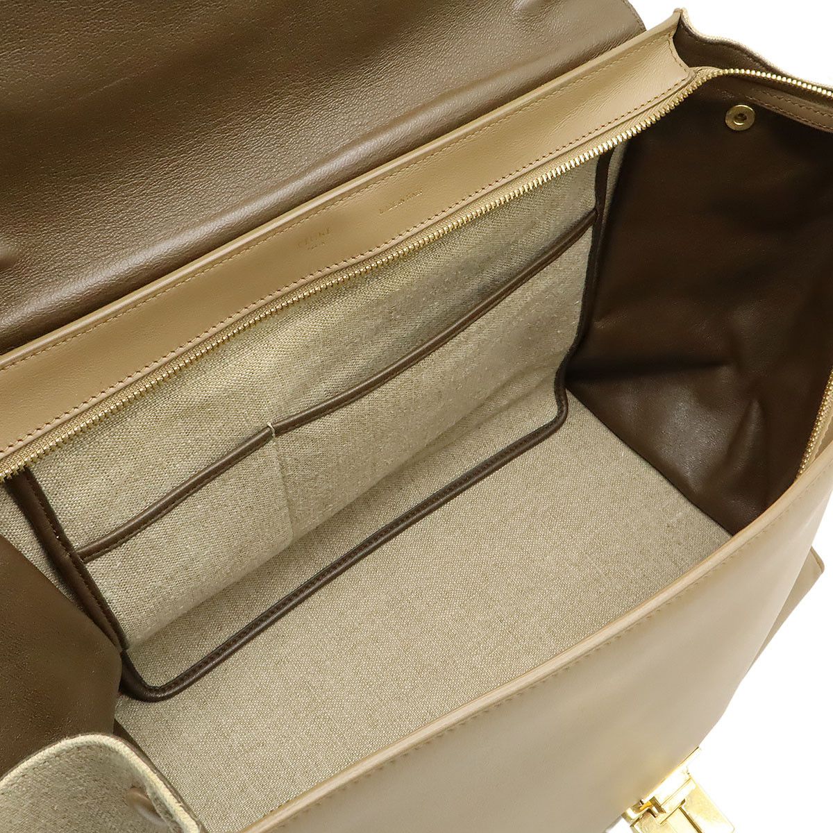 Celine Celine Celine Trapeze Leather Canvas 2way Bag Leather Shoulder Bag DUTY FREE for USA Size ONE SIZE - 8 Thumbnail