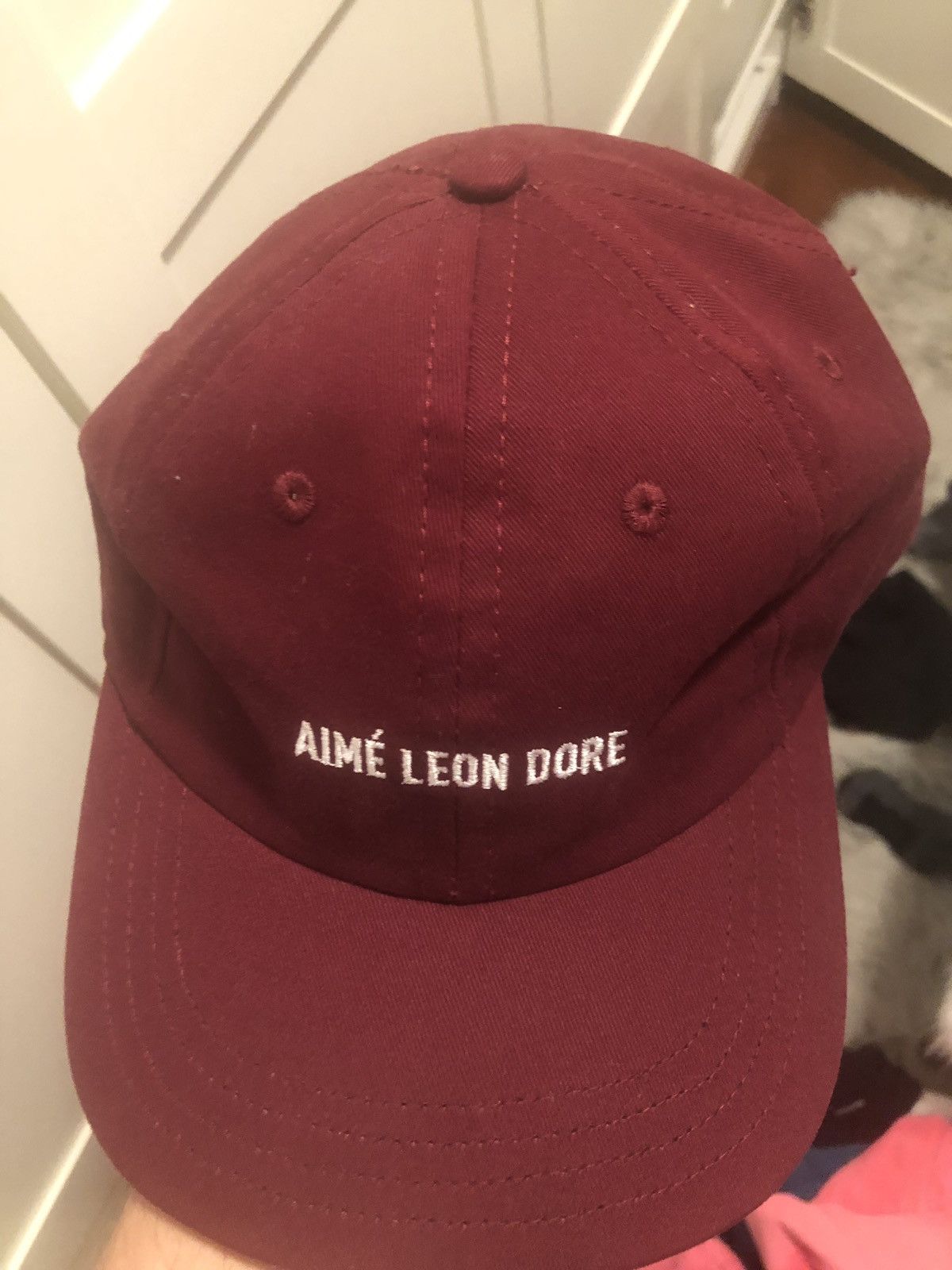 AIME LEON DORE バーガンディ キャップ