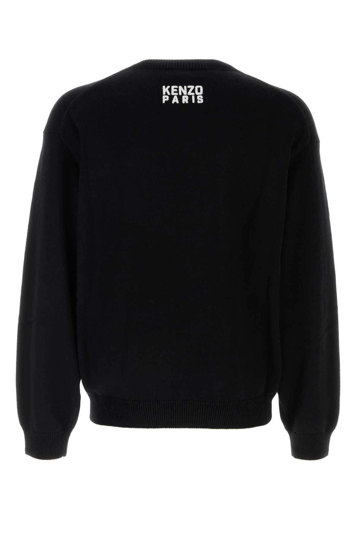 Kenzo Black Wool Blend Sweater Size US XL / EU 56 / 4 - 2 Thumbnail