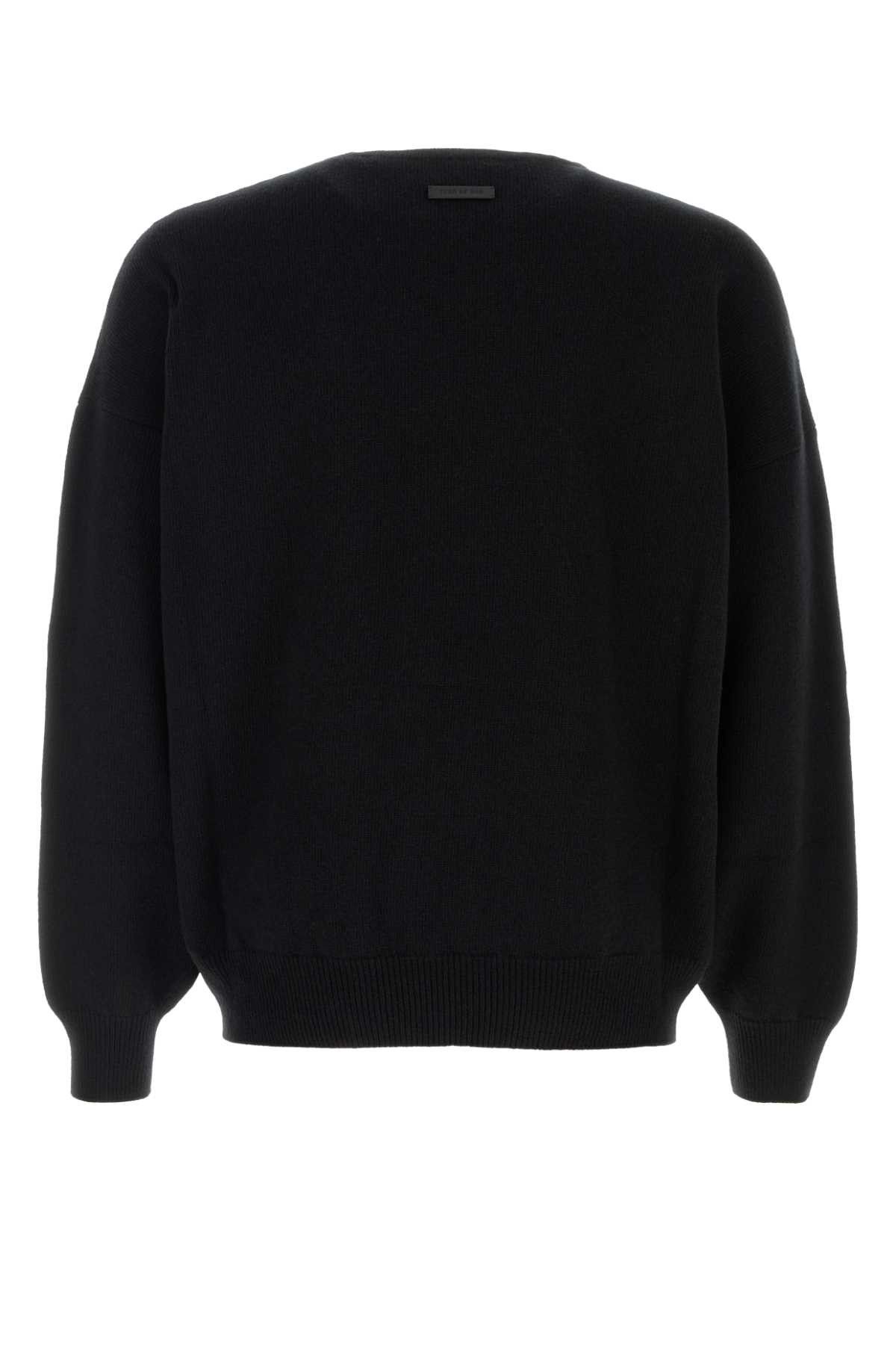Fear of God Black Wool Oversize Sweater Size US S / EU 44-46 / 1 - 2 Thumbnail