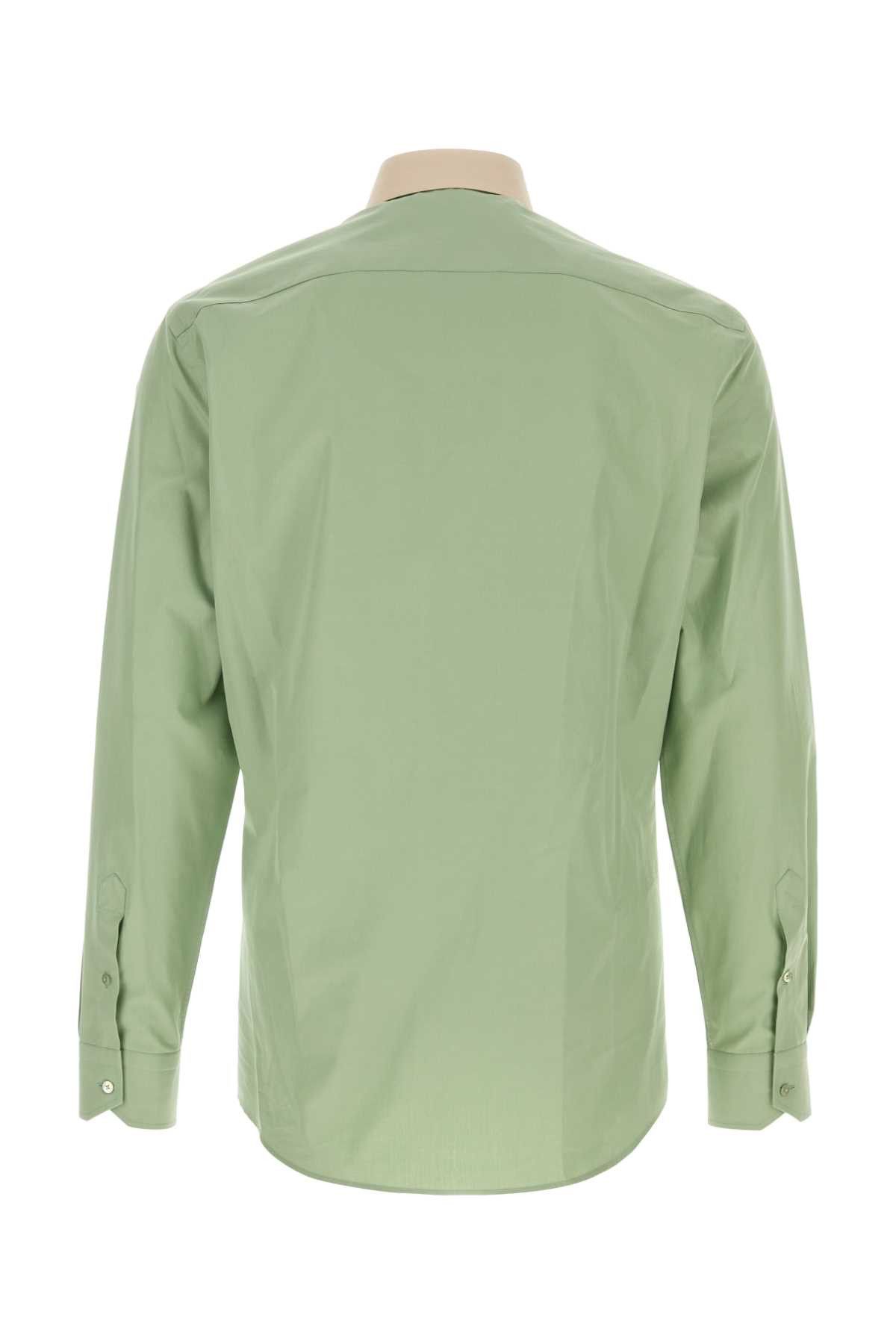 Fendi Pastel Green Poplin Shirt Size US XL / EU 56 / 4 - 2 Thumbnail