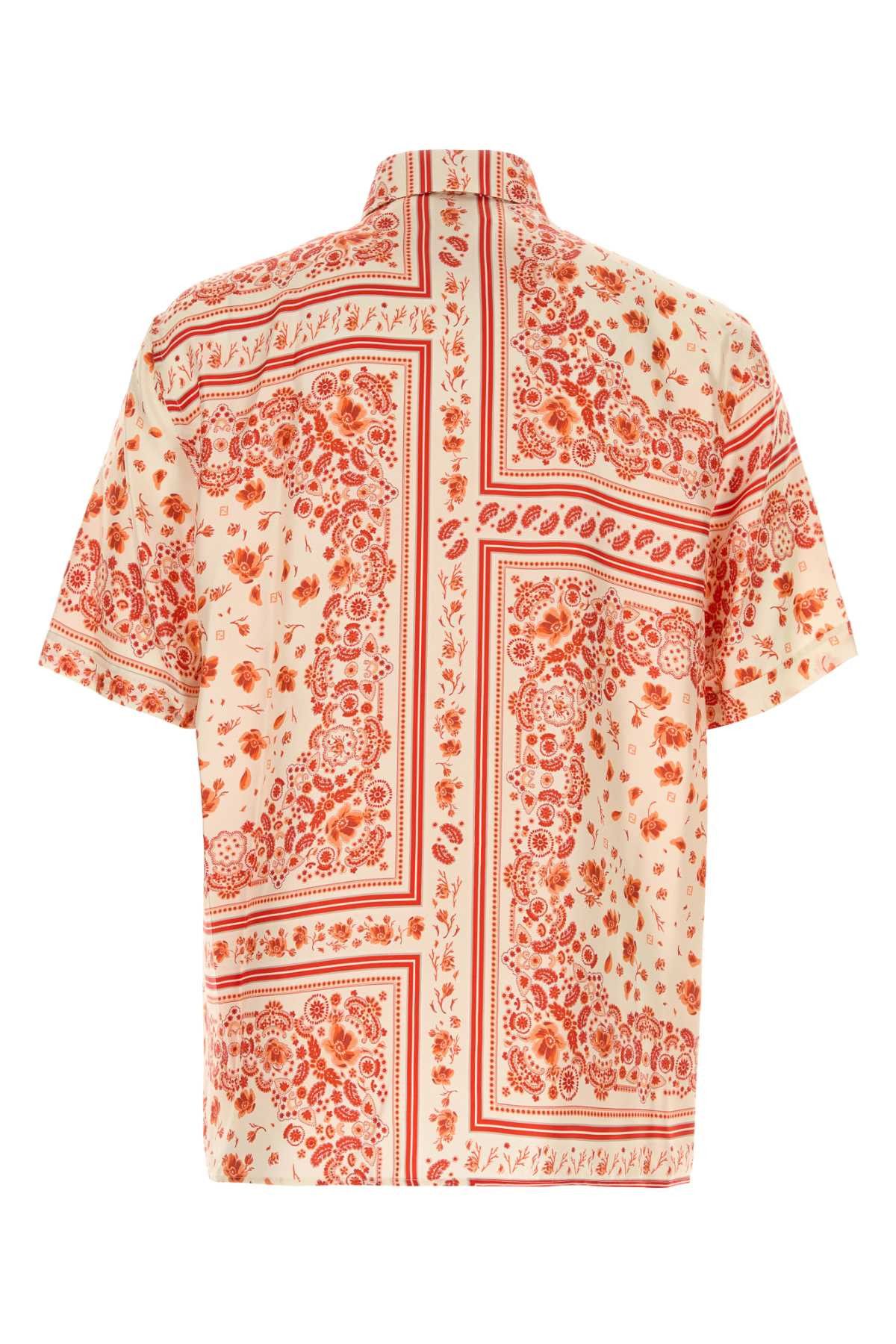 Fendi Printed Silk Shirt Size US XL / EU 56 / 4 - 2 Thumbnail