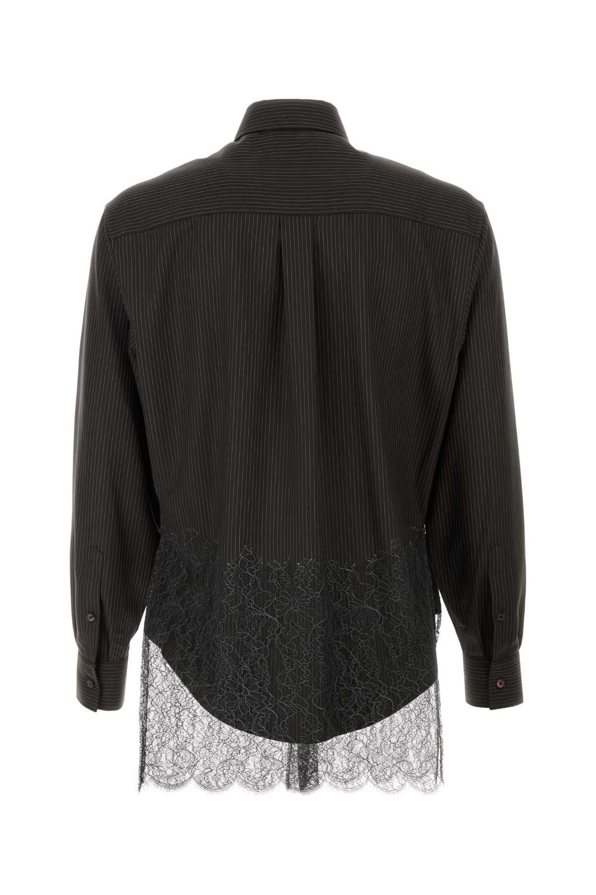 Fendi Embroidered Wool Shirt Size US L / EU 52-54 / 3 - 2 Thumbnail