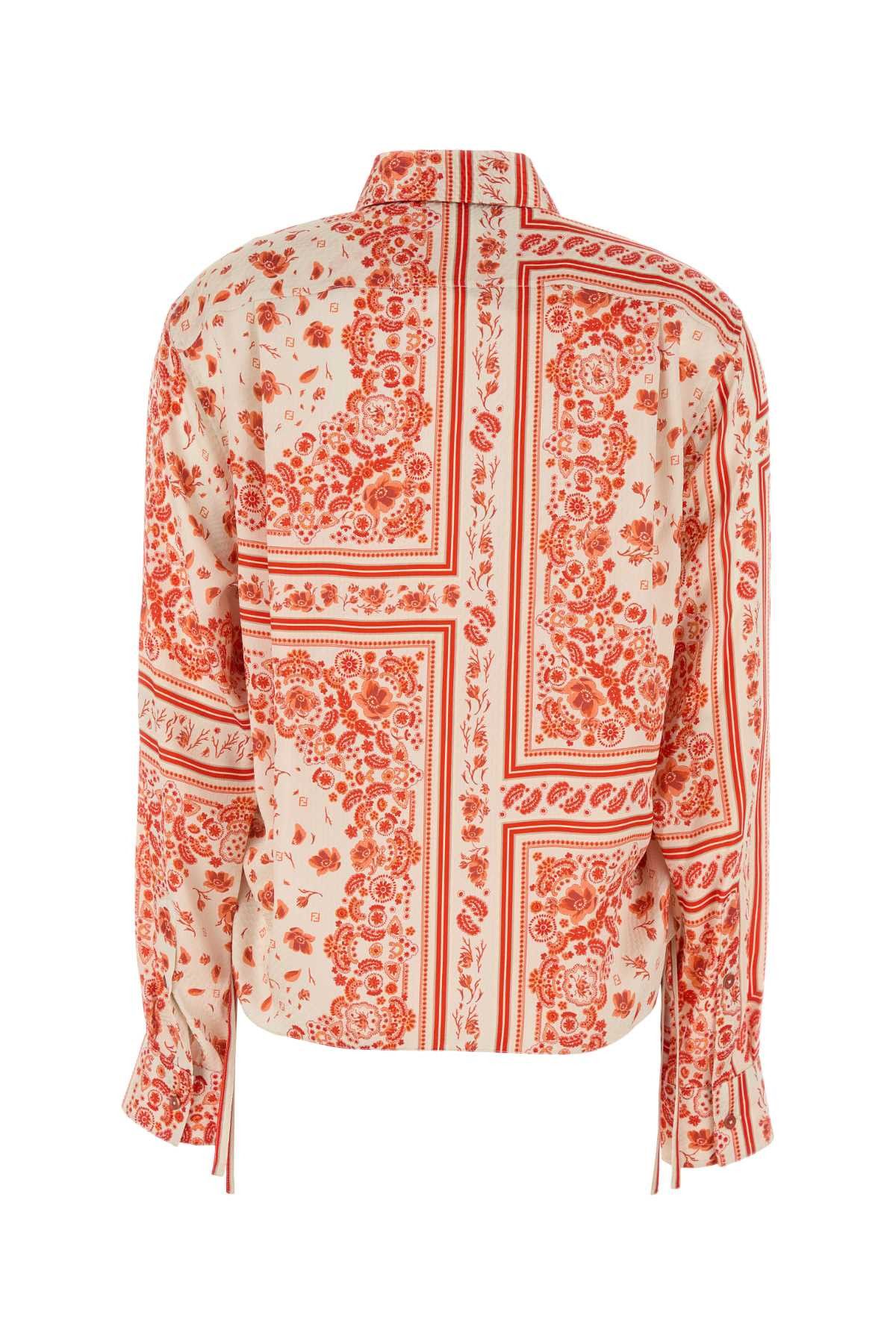 Fendi Printed Silk Shirt Size M / US 6-8 / IT 42-44 - 2 Thumbnail
