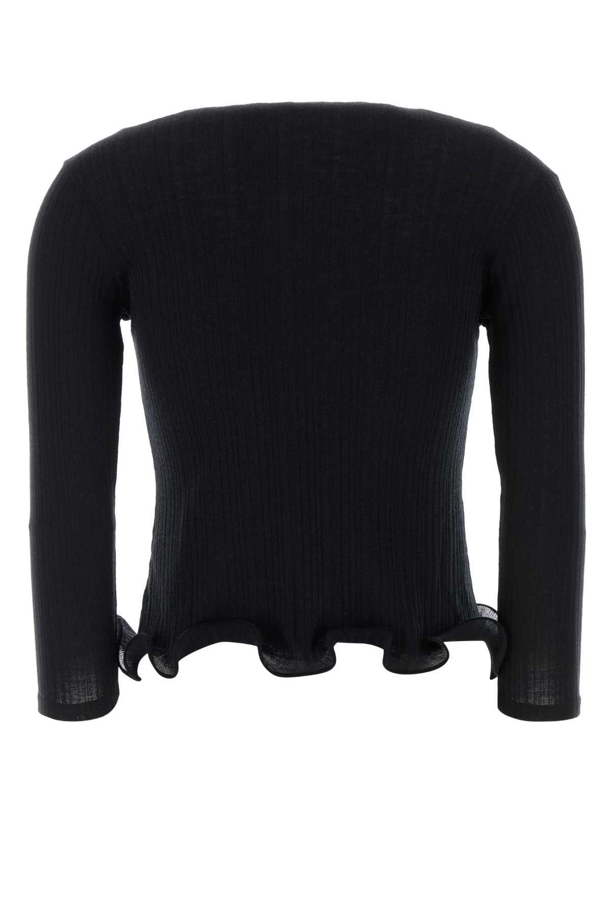 Fendi Black Wool Top Size S / US 4 / IT 40 - 2 Thumbnail
