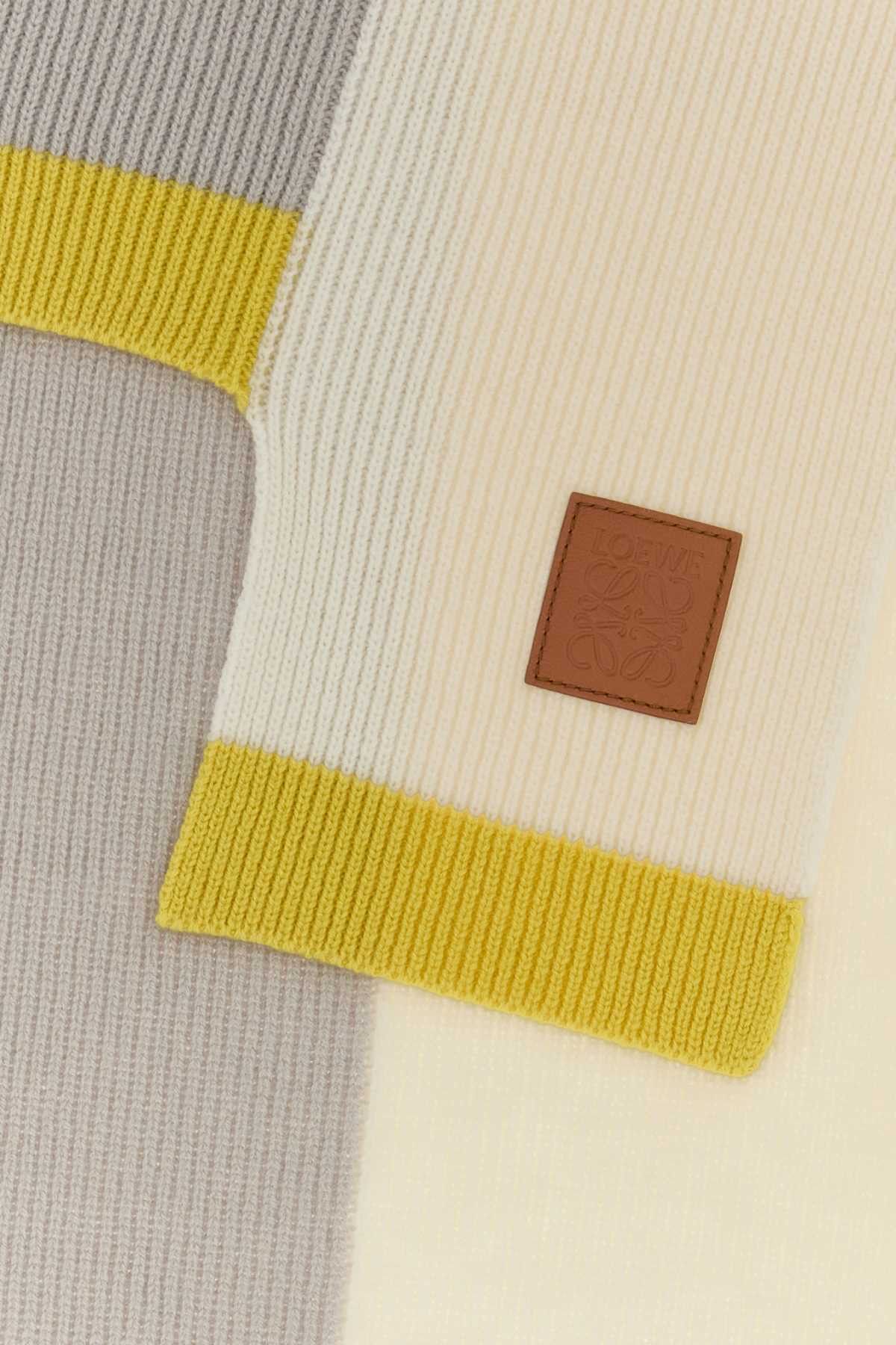 Loewe Two-Tone Wool Scarf Size ONE SIZE - 2 Thumbnail