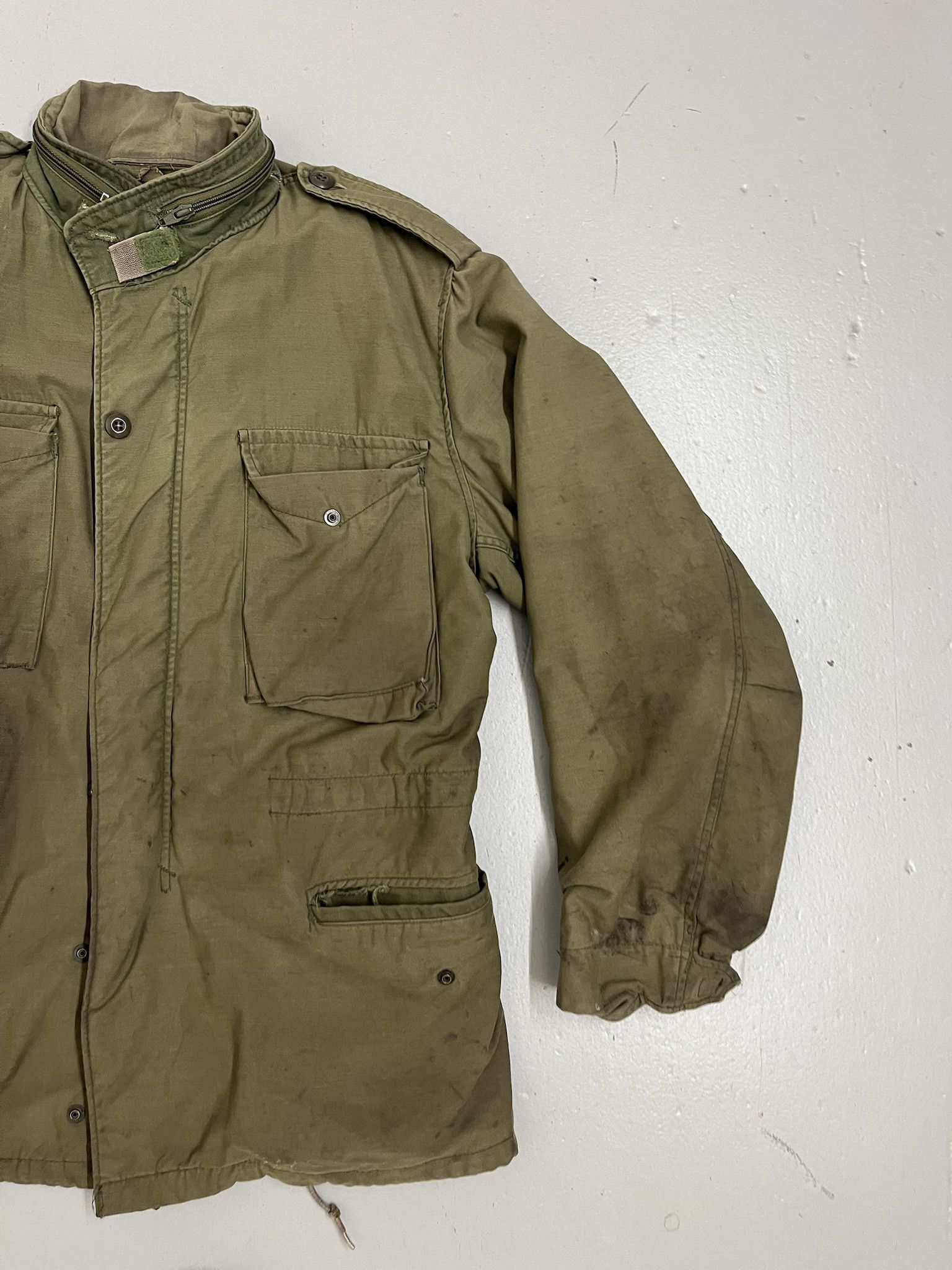 Vintage Vintage Military M-65 Olive Rip Stip Field Jacket Size Medium Regular Size US M / EU 48-50 / 2 - 3 Thumbnail