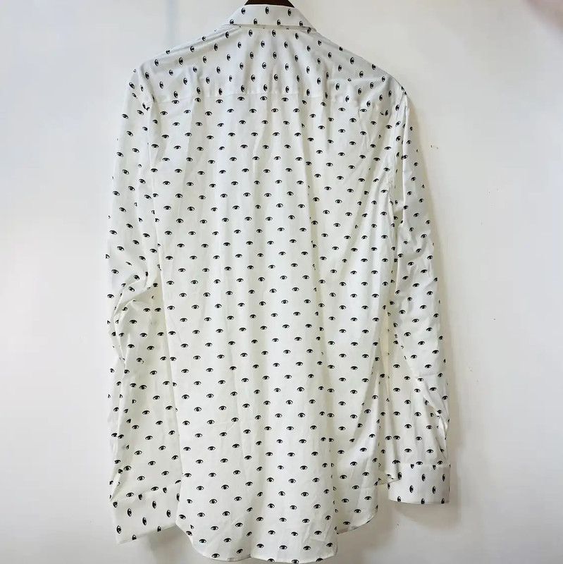 Kenzo KENZO Women's Eye Print Long Sleeve Shirt 0089 Size S / US 4 / IT 40 - 2 Thumbnail