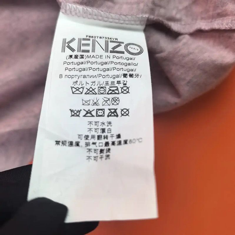 Kenzo Kenzo Summer Pink Cotton Eye Graphic T-shirt 0089 Size M / US 6-8 / IT 42-44 - 5 Thumbnail