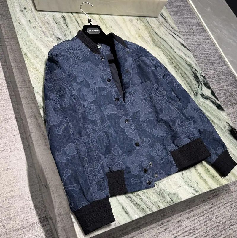 Kenzo Kenzo Women's Blue Cotton Blend Jacket 0089 Size L / US 10 / IT 46 - 6 Thumbnail