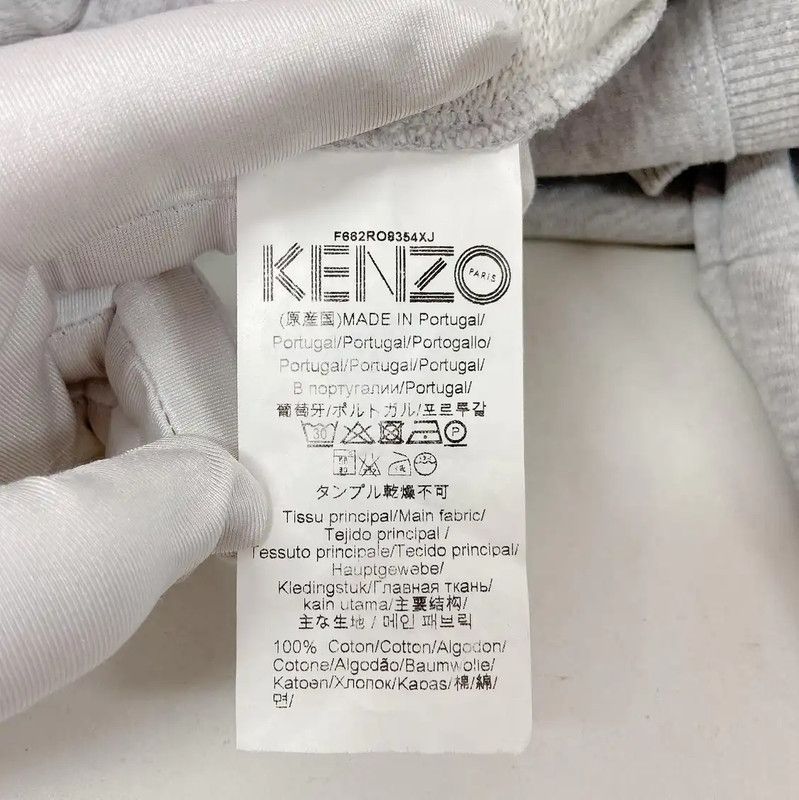 Kenzo KENZO Gray Long Sleeve Cotton Dress 0089 Size S / US 4 / IT 40 - 7 Thumbnail