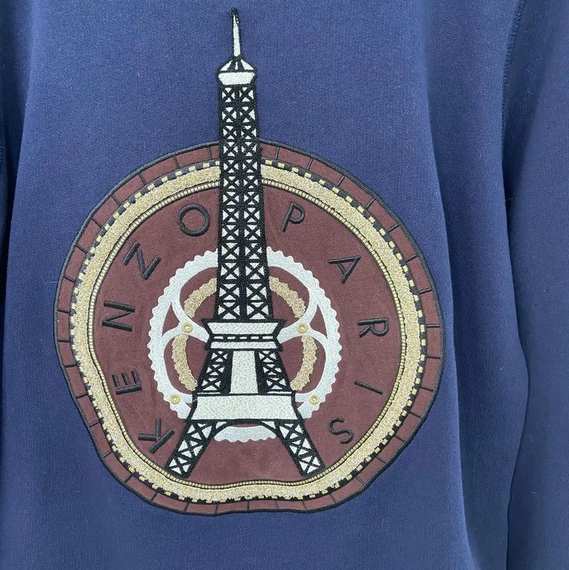 Kenzo KENZO Cotton Embroidered Long Sleeve Sweatshirt 0089 Size M / US 6-8 / IT 42-44 - 5 Thumbnail