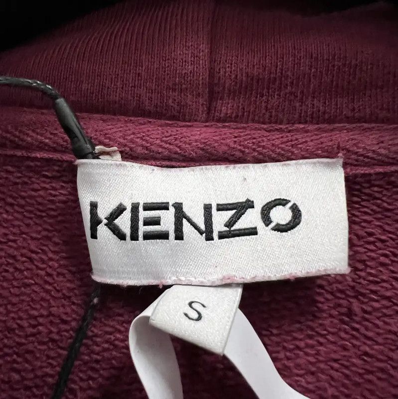 Kenzo Kenzo Red Cotton Cropped Hoodie for Women 0089 Size S / US 4 / IT 40 - 4 Thumbnail