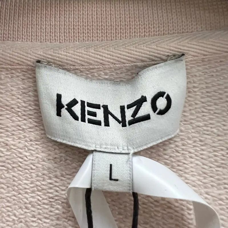 Kenzo KENZO Pink Cotton Long Sleeve Sweatshirt 0089 Size L / US 10 / IT 46 - 2 Thumbnail