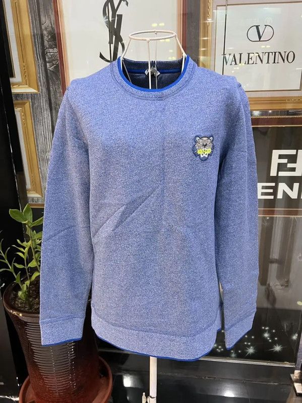 Kenzo KENZO Women's M Blue Cotton Tiger Sweater 0089 Size M / US 6-8 / IT 42-44 - 8 Thumbnail
