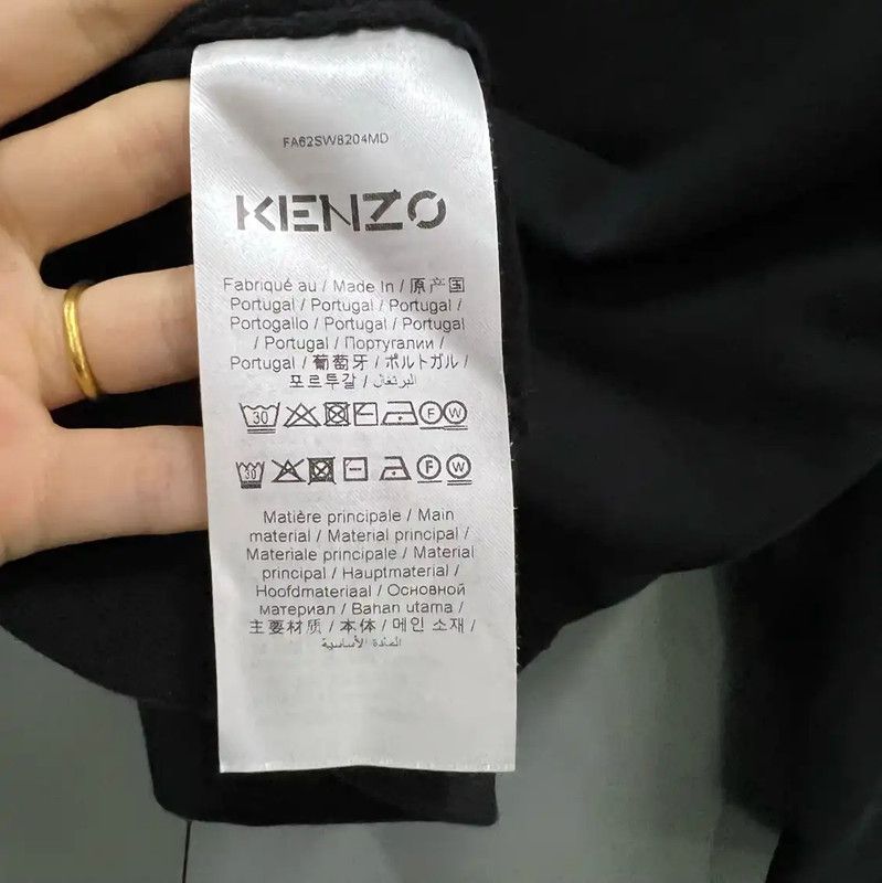 Kenzo KENZO Black Cotton Long Sleeve Sweatshirt 0089 Size XS / US 0-2 / IT 36-38 - 4 Thumbnail