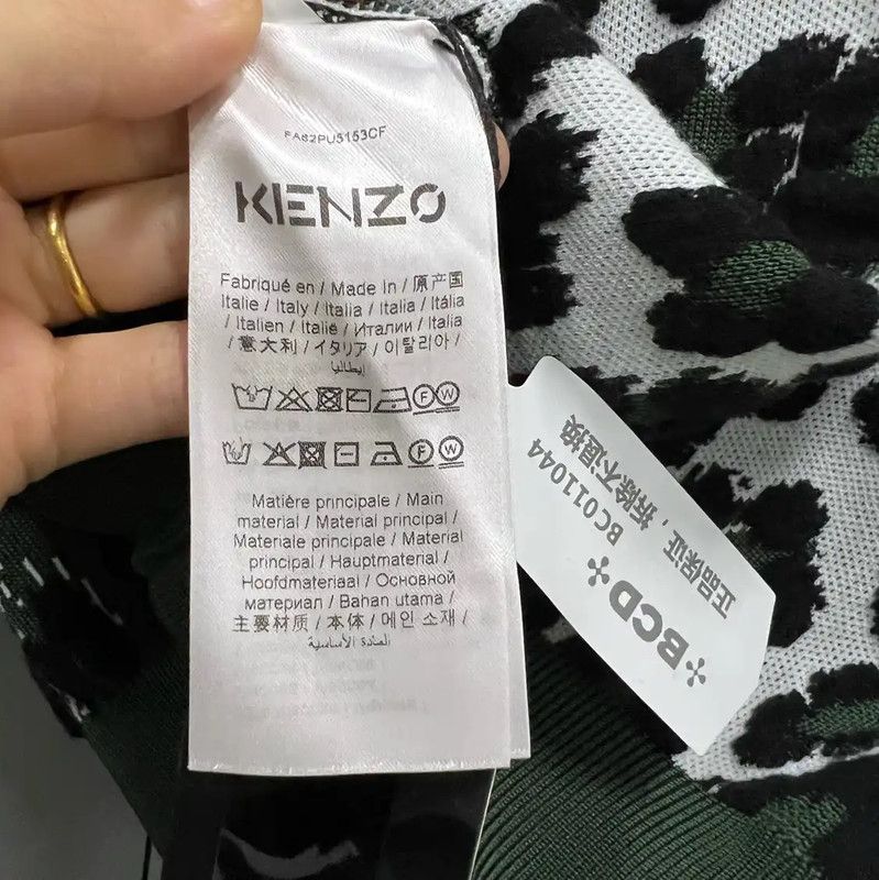 Kenzo KENZO Colorful Cotton Long Sleeve Crop Sweatshirt 0089 Size S / US 4 / IT 40 - 4 Thumbnail