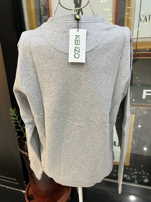 Kenzo KENZO Gray Cotton Tiger Head Long Sleeve Top 0089 Size M / US 6-8 / IT 42-44 - 4 Thumbnail