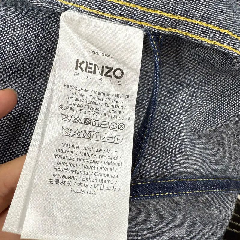 Kenzo KENZO Deep Blue Cotton Embroidered Jacket 0089 Size XS / US 0-2 / IT 36-38 - 10 Thumbnail