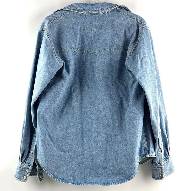 Kenzo KENZO Blue Long Sleeve Denim Shirt 0089 Size S / US 4 / IT 40 - 2 Thumbnail