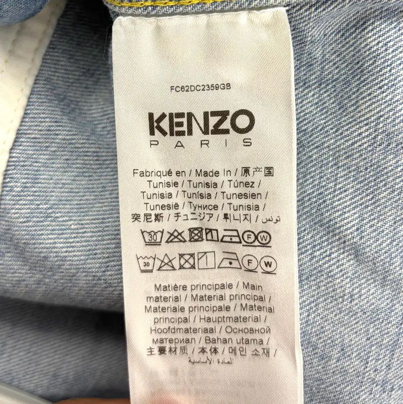 Kenzo KENZO Blue Long Sleeve Denim Shirt 0089 Size S / US 4 / IT 40 - 4 Thumbnail