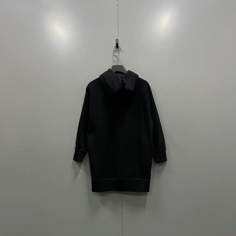 Kenzo KENZO Black Cotton Logo Long Sleeve Dress 0089 Size XS / US 0-2 / IT 36-38 - 2 Thumbnail