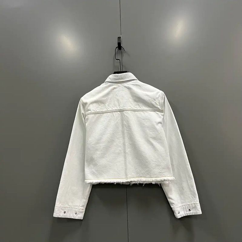 Kenzo KENZO White Cotton Ladies' Jacket 0089 Size ONE SIZE - 2 Thumbnail