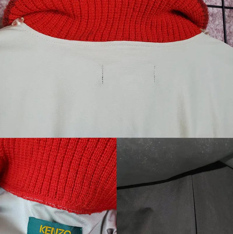 Kenzo Kenzo Red Wool Blend Half-Zip Pullover for Women 0089 Size M / US 6-8 / IT 42-44 - 7 Thumbnail