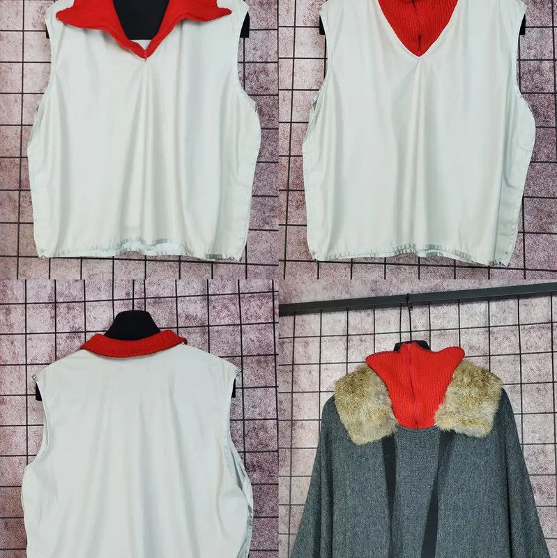 Kenzo Kenzo Red Wool Blend Half-Zip Pullover for Women 0089 Size M / US 6-8 / IT 42-44 - 2 Thumbnail