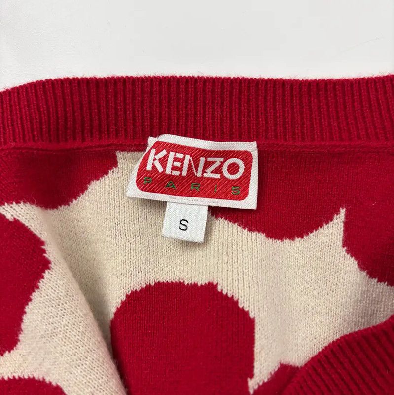 Kenzo KENZO Red Wool Pullover Sweater for Women 0089 Size S / US 4 / IT 40 - 3 Thumbnail