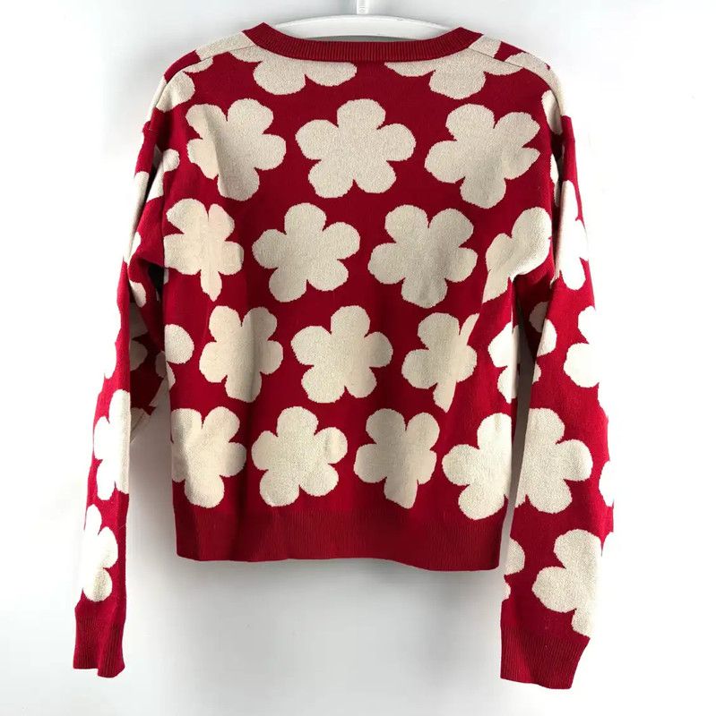 Kenzo KENZO Red Wool Pullover Sweater for Women 0089 Size S / US 4 / IT 40 - 2 Thumbnail