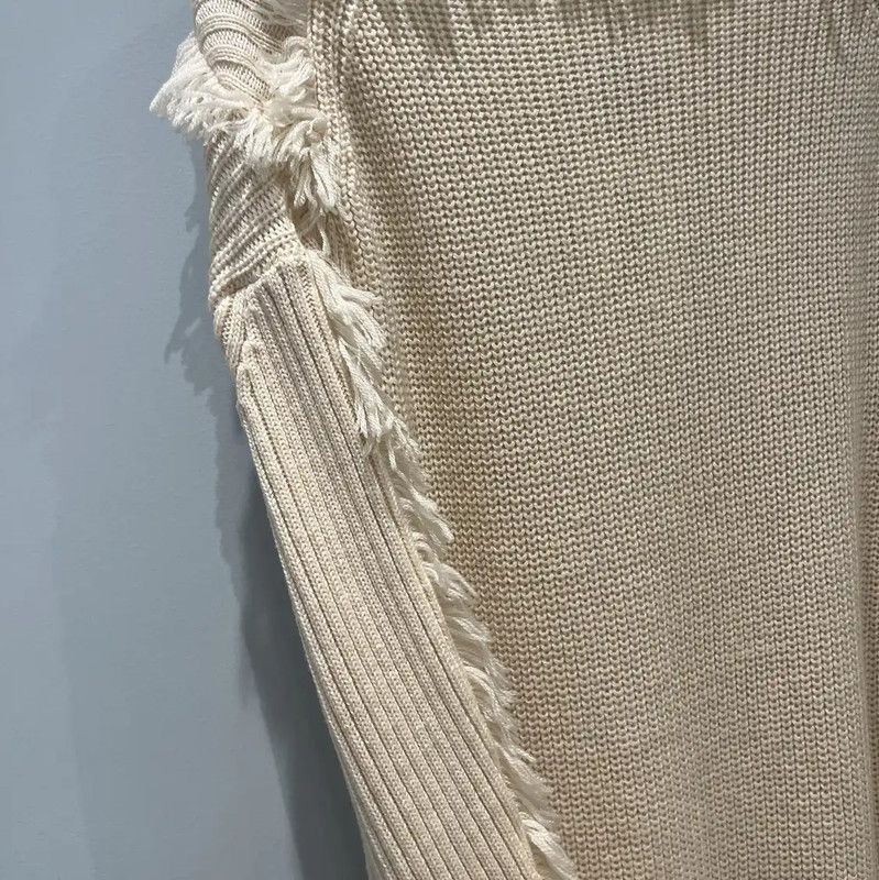 Kenzo KENZO Oversized Cream Wool Midi Dress 0089 Size S / US 4 / IT 40 - 8 Thumbnail