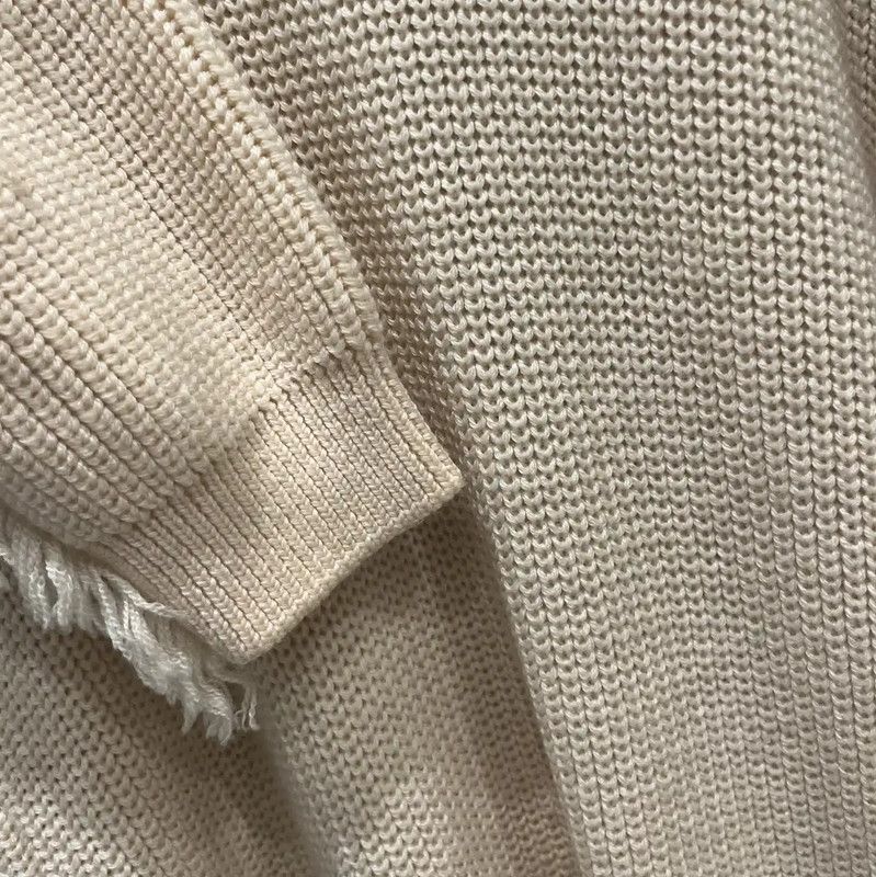 Kenzo KENZO Oversized Cream Wool Midi Dress 0089 Size S / US 4 / IT 40 - 9 Thumbnail