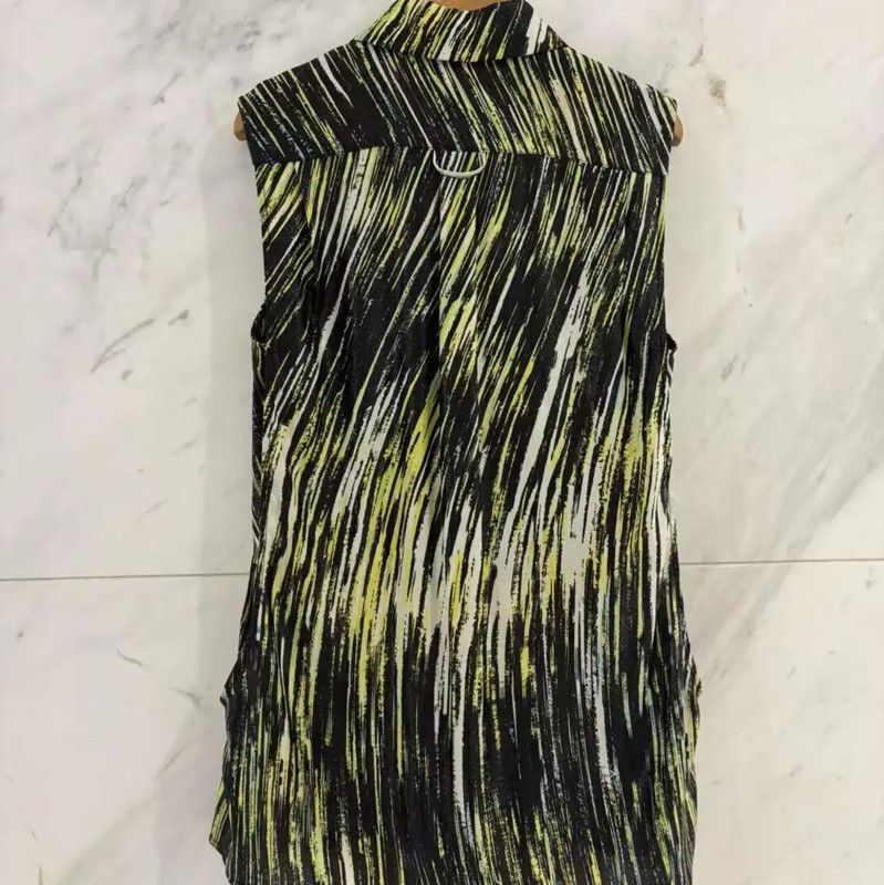 Kenzo KENZO Summer Striped Silk Blend Long Shirt 0089 Size S / US 4 / IT 40 - 2 Thumbnail