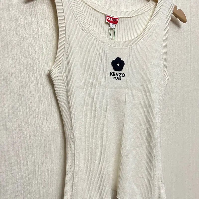 Kenzo KENZO Women's Beige Cotton T-Shirt 0089 Size M / US 6-8 / IT 42-44 - 4 Thumbnail