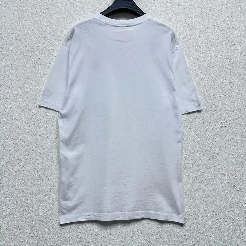 KENZO White Summer Cotton Embroidered T-Shirt 0089
