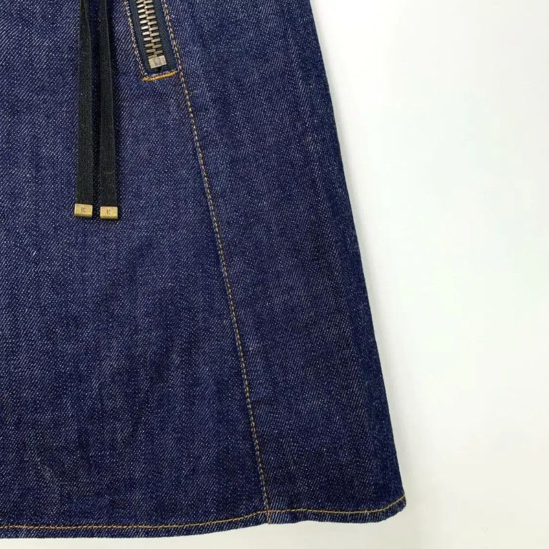 Kenzo KENZO Denim Skirt in Deep Blue for Women 0089 Size 23" - 3 Thumbnail