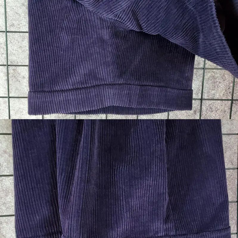 Kenzo KENZO Purple Cotton Asymmetrical Casual Pants 0089 Size 23" - 6 Thumbnail