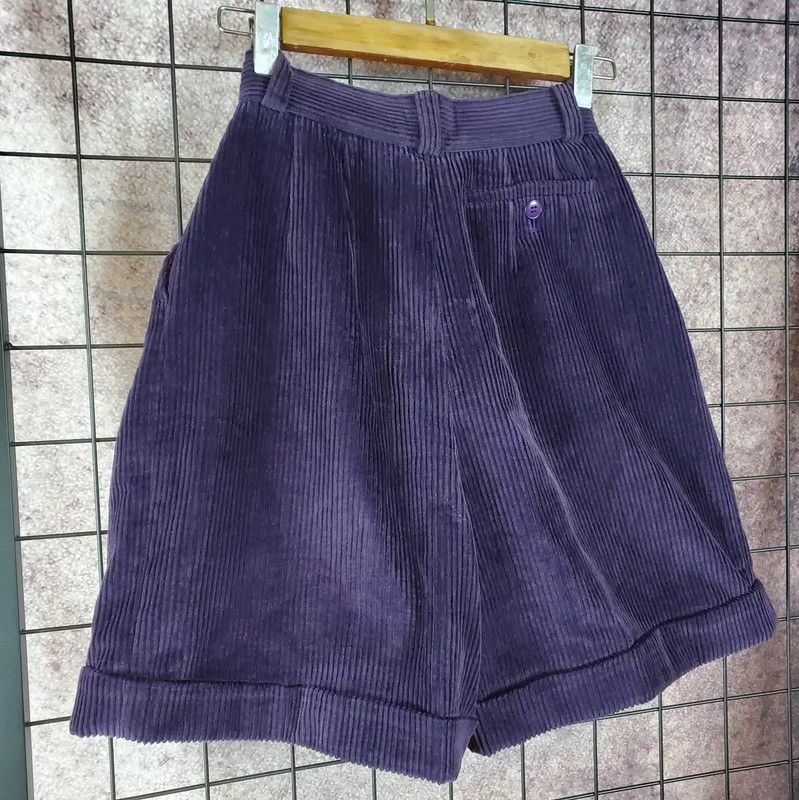Kenzo KENZO Purple Cotton Asymmetrical Casual Pants 0089 Size 23" - 10 Thumbnail