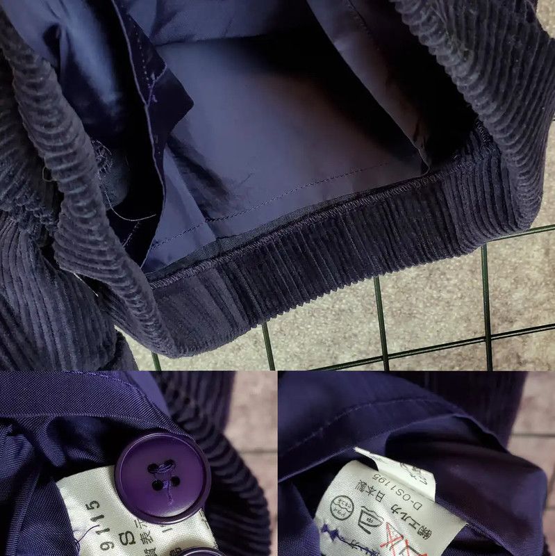 Kenzo KENZO Purple Cotton Asymmetrical Casual Pants 0089 Size 23" - 8 Thumbnail