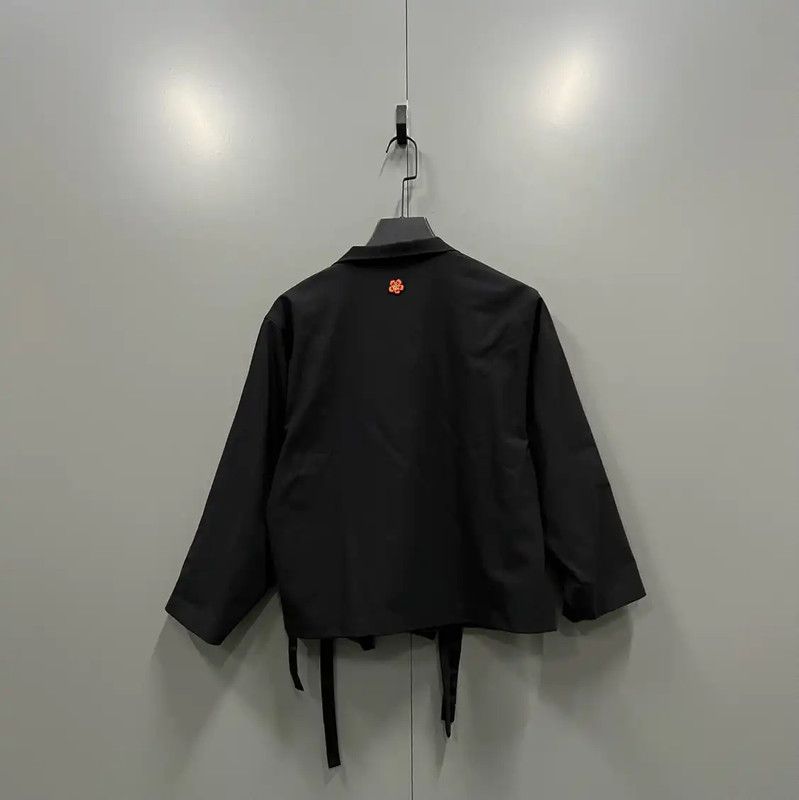 Kenzo Kenzo Black Cotton Women's Jacket for Spring Autumn 0089 Size M / US 6-8 / IT 42-44 - 2 Thumbnail