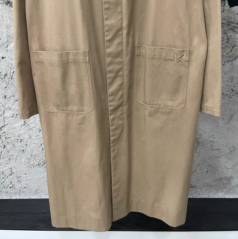Kenzo KENZO Spring Autumn Long Khaki Coat for Women 0089 Size S / US 4 / IT 40 - 4 Thumbnail