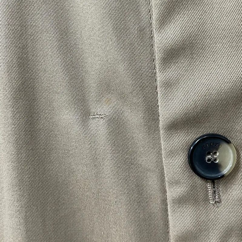 Kenzo KENZO Spring Autumn Long Khaki Coat for Women 0089 Size S / US 4 / IT 40 - 6 Thumbnail