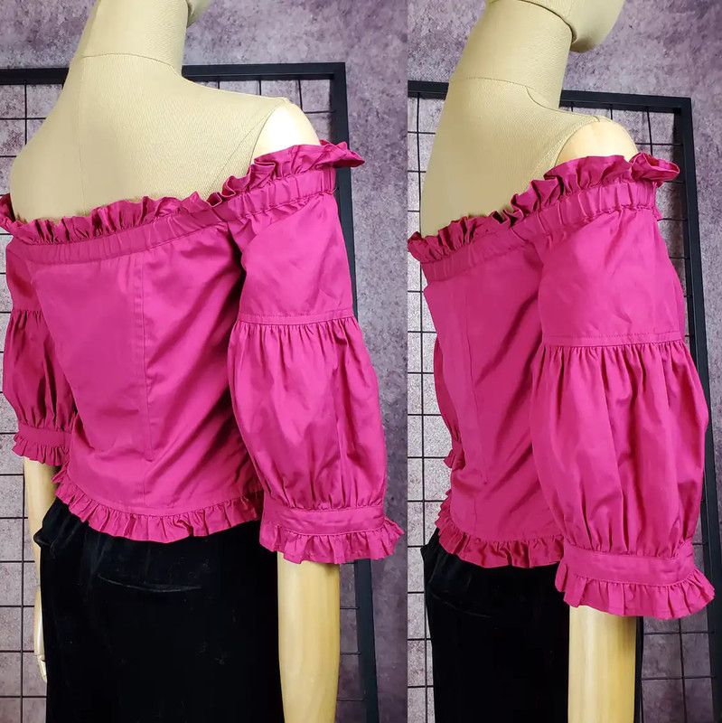 KENZO Pink Ruffled Short Sleeve T-Shirt 0089