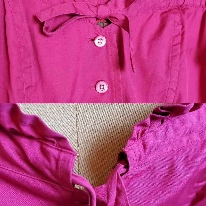 KENZO Pink Ruffled Short Sleeve T-Shirt 0089