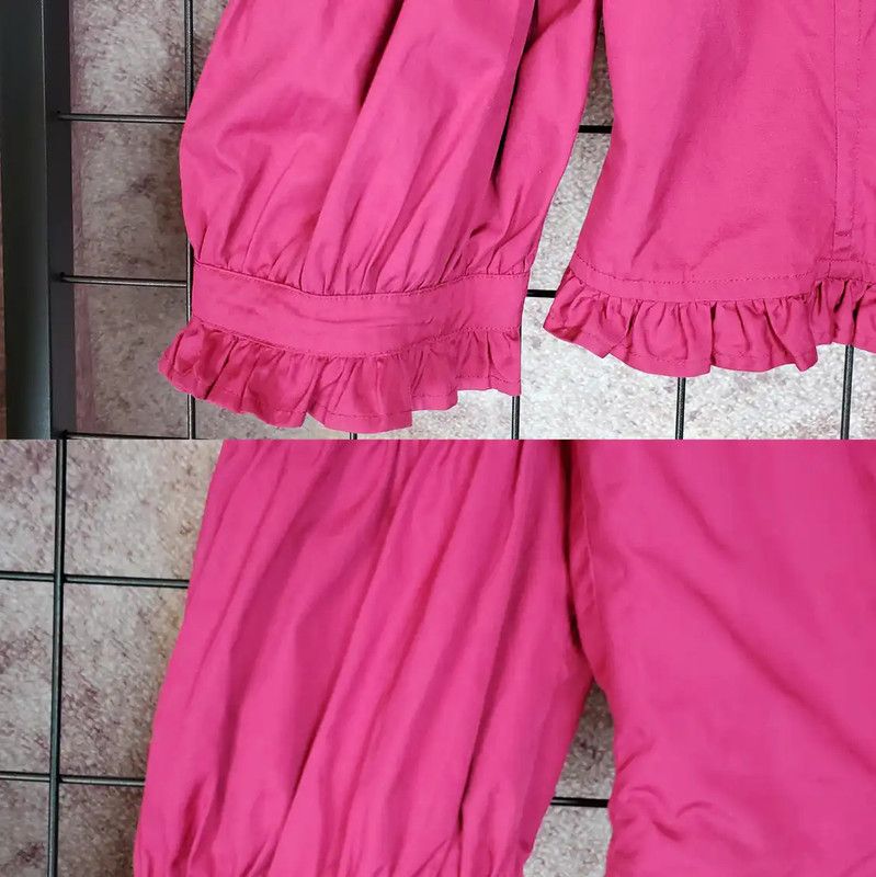 KENZO Pink Ruffled Short Sleeve T-Shirt 0089
